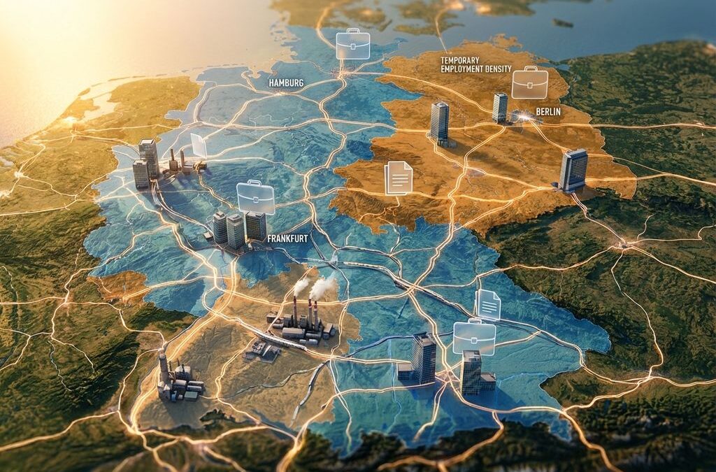 Wie verbreitet ist Zeitarbeit in verschiedenen Regionen?