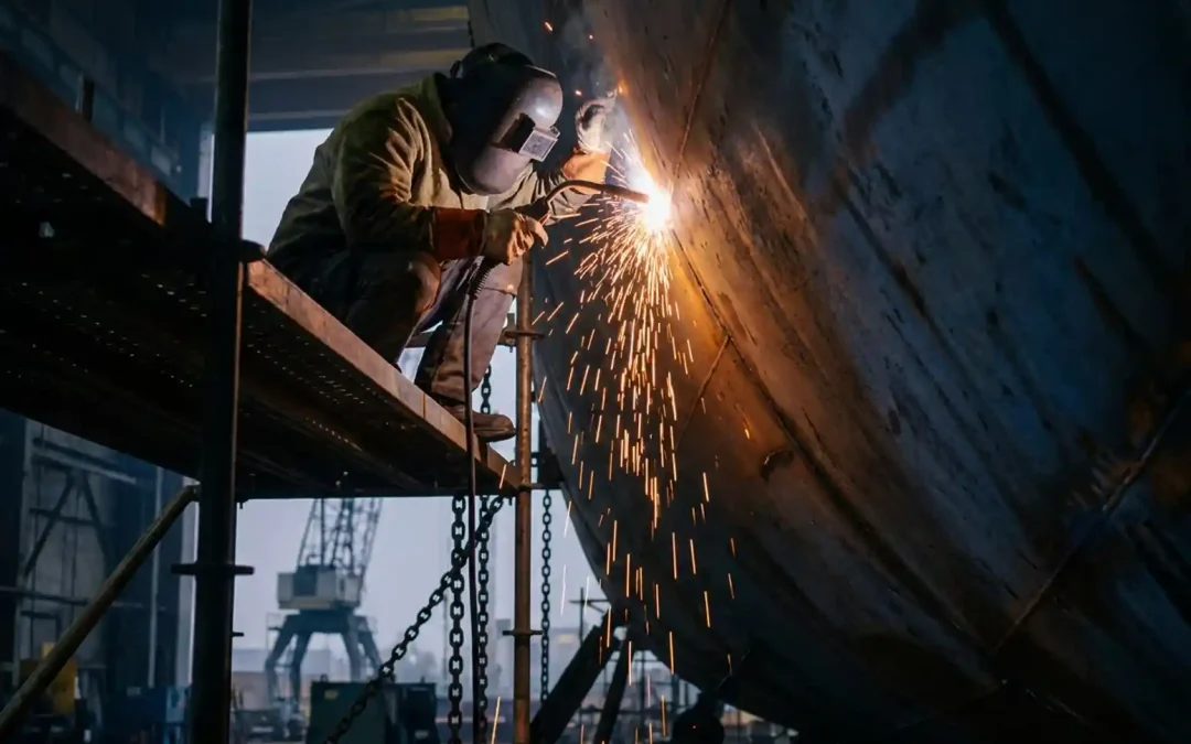 Welche Fachkräfte können Unternehmen im Schiffbau über Zeitarbeit einsetzen?